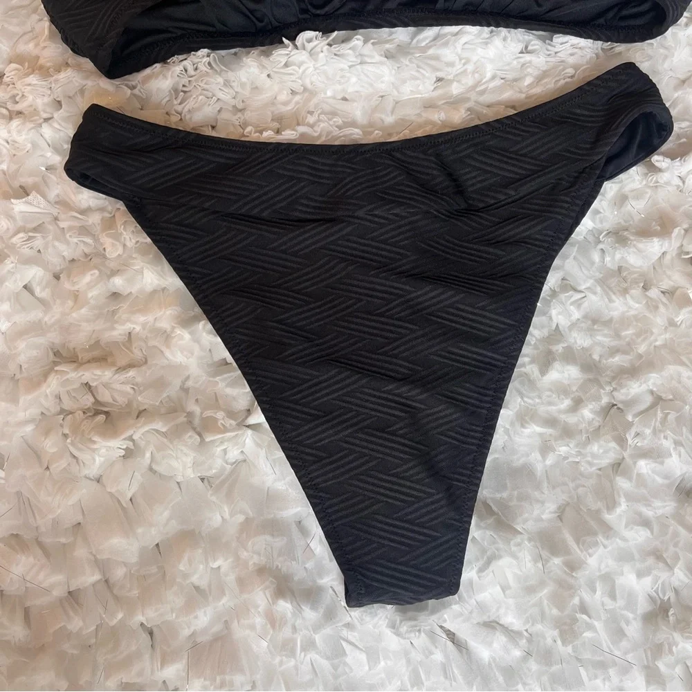 NWT Bikini Sets‎ for Women Crisscross Self Tie Spaghetti Straps V Neck Low Waist